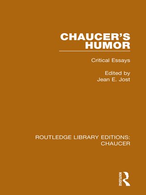 cover image of Chaucer's Humor